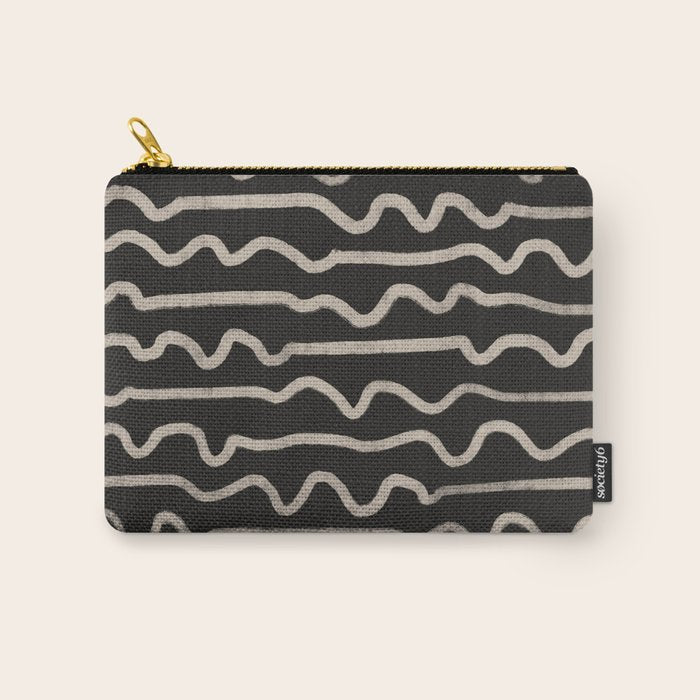 Noir: Mid Century Pattern Carry All Pouch Gallery Image 1