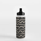Noir: Mid Century Pattern Water Bottle Gallery Image 2