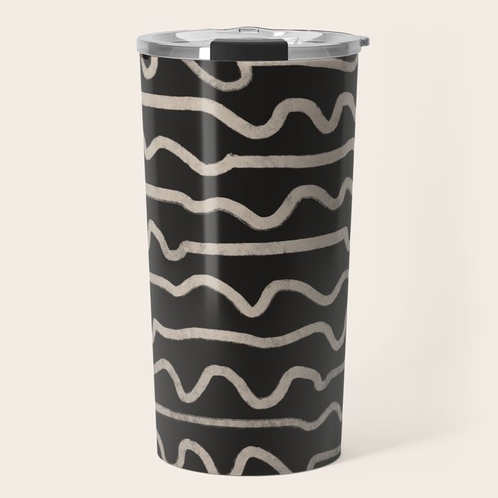 Noir: Mid Century Pattern Travel Mug Gallery Image 1