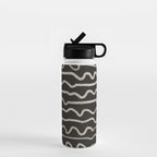 Noir: Mid Century Pattern Water Bottle Gallery Image 1