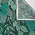 Tropical Jungle Garden Leaves {Jade} Wall Tapestry Gallery Image 3