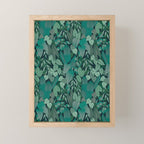 Tropical Jungle Garden Leaves {Jade} Mini Art Print Gallery Image 1