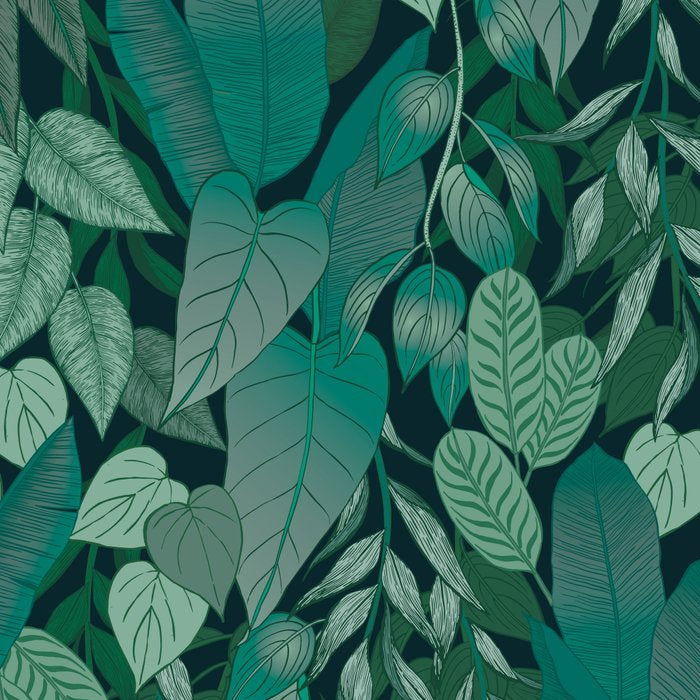 Tropical Jungle Garden Leaves {Jade} Coffee Mug Gallery Image 2