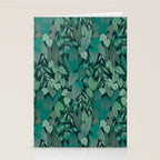 Tropical Jungle Garden Leaves {Jade} Stationery Card Gallery Image 2