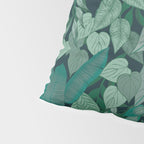 Tropical Jungle Garden Leaves {Jade} Pillow Sham Gallery Image 4