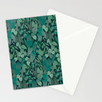 Tropical Jungle Garden Leaves {Jade} Stationery Card Gallery Image 2
