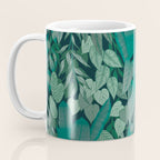 Tropical Jungle Garden Leaves {Jade} Coffee Mug Gallery Image 3
