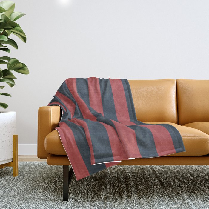 Stratified Sea Stripes Throw Blanket Gallery Image 1
