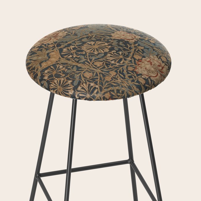 Honeysuckle by William Morris 1876 Antique Vintage Victorian Jugendstil Art Nouveau Retro Pattern Stool Gallery Image 2
