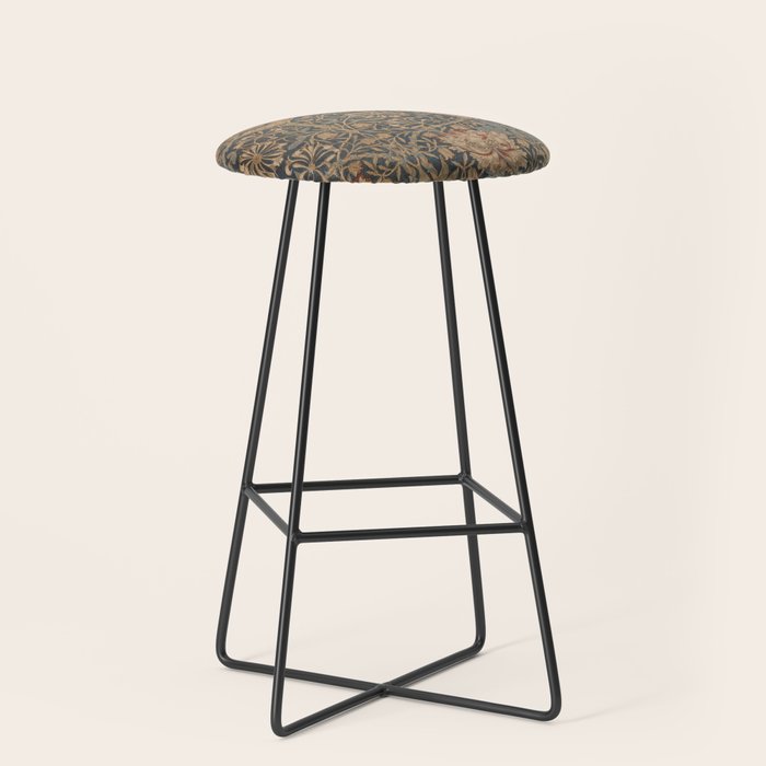 Honeysuckle by William Morris 1876 Antique Vintage Victorian Jugendstil Art Nouveau Retro Pattern Stool Gallery Image 1