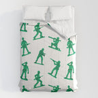Retro toy soldier cartoon pattern Comforter Gallery Image 6