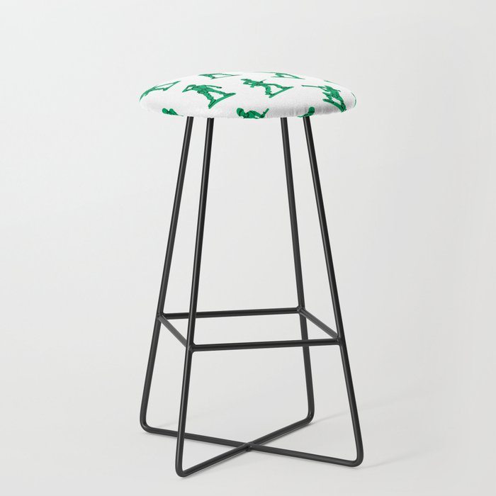 Retro toy soldier cartoon pattern Stool Gallery Image 1