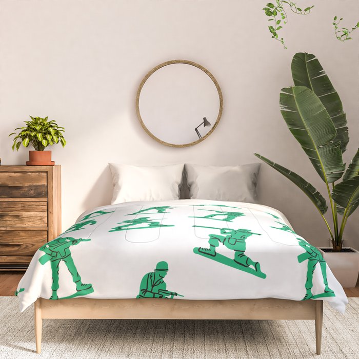 Retro toy soldier cartoon pattern Comforter Gallery Image 3