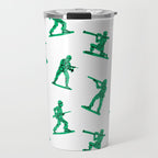 Retro toy soldier cartoon pattern Travel Mug Gallery Image 1