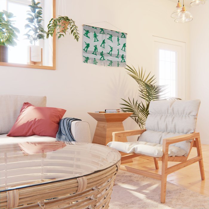 Retro toy soldier cartoon pattern Wall Hanging Gallery Image 2