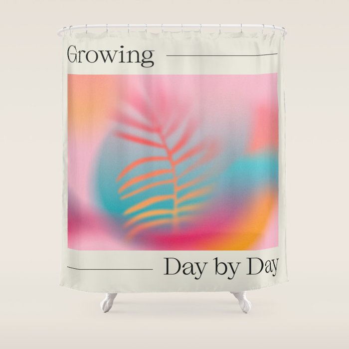 Growing, Day by Day Shower Curtain Gallery Image 1