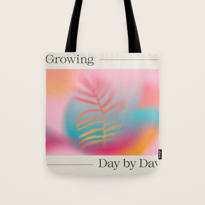 Growing, Day by Day Tote Bag Gallery Image 1