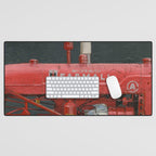 vintage IH farmall tractor series A Desk Mat Gallery Image 1
