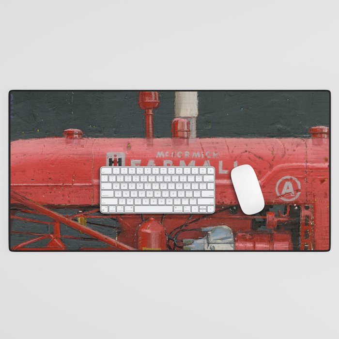 vintage IH farmall tractor series A Desk Mat Gallery Image 1