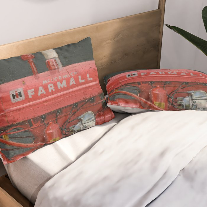 vintage IH farmall tractor series A Pillow Sham Gallery Image 2