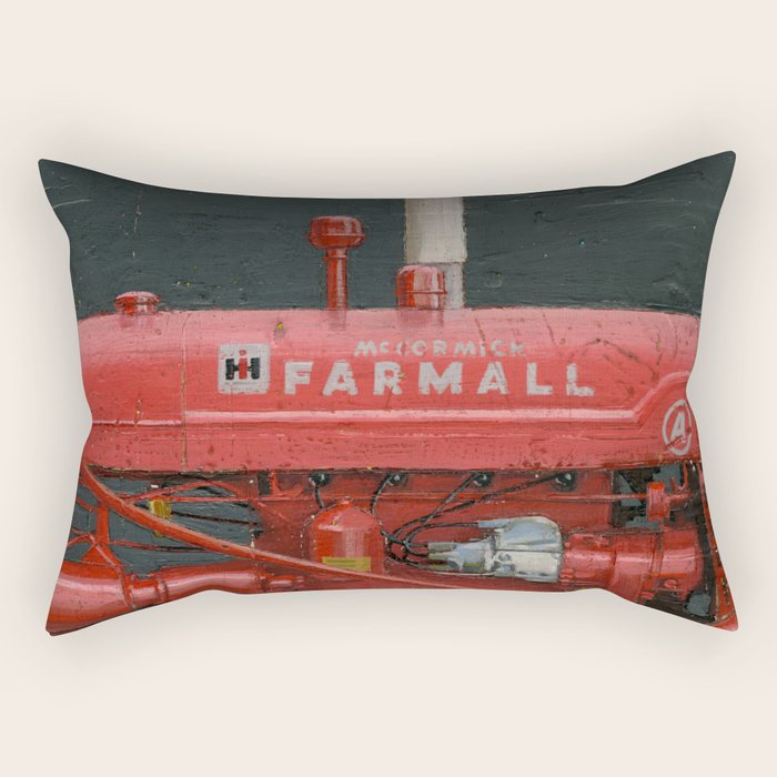 vintage IH farmall tractor series A Rectangular Pillow Gallery Image 2