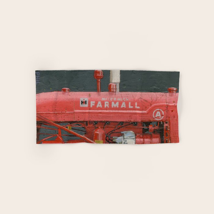 vintage IH farmall tractor series A Bath Towel Gallery Image 1
