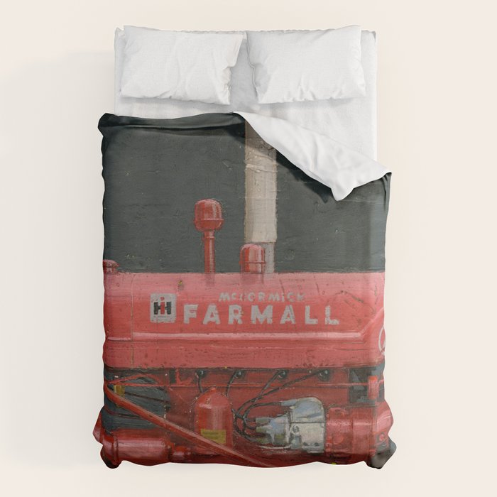 vintage IH farmall tractor series A Duvet Cover Gallery Image 1