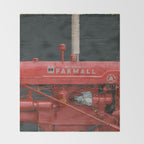 vintage IH farmall tractor series A Throw Blanket Gallery Image 2