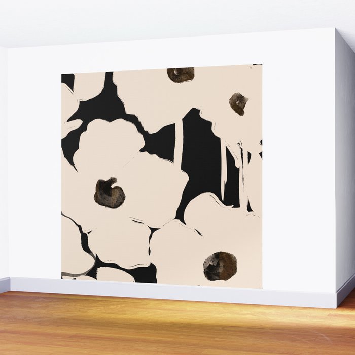 Abstract Flowers Wall Mural Gallery Image 2
