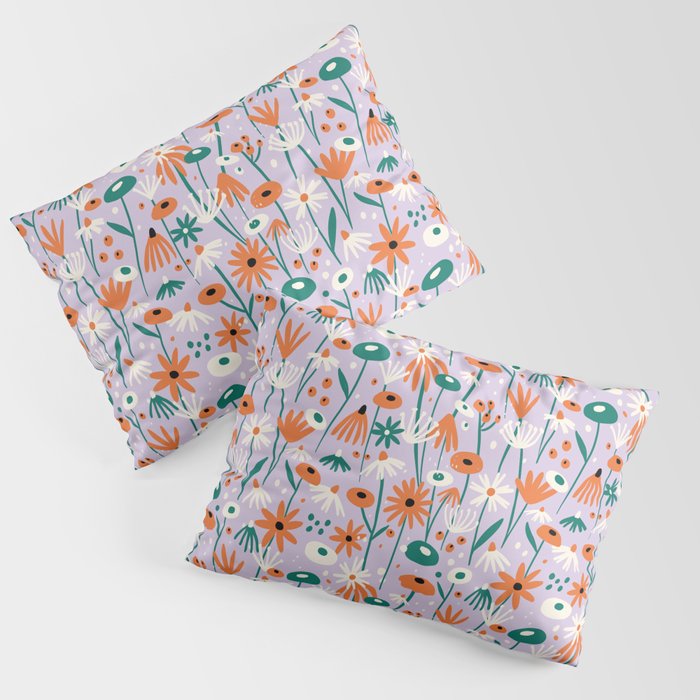 Lilac Wildflower Collection Pillow Sham Gallery Image 3
