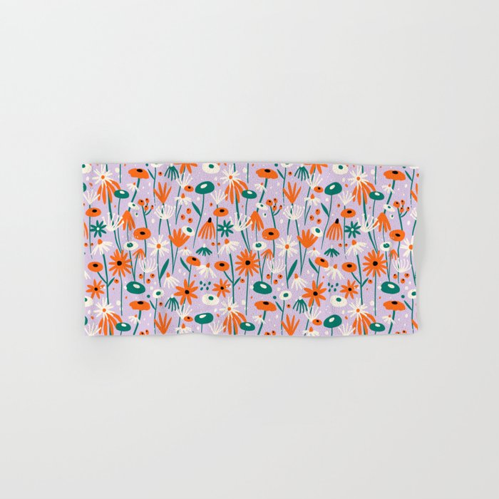 Lilac Wildflower Collection Bath Towel Gallery Image 1