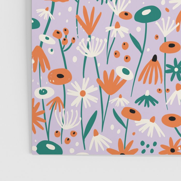 Lilac Wildflower Collection Poster Gallery Image 3