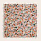 Lilac Wildflower Collection Wood Wall Art Gallery Image 1