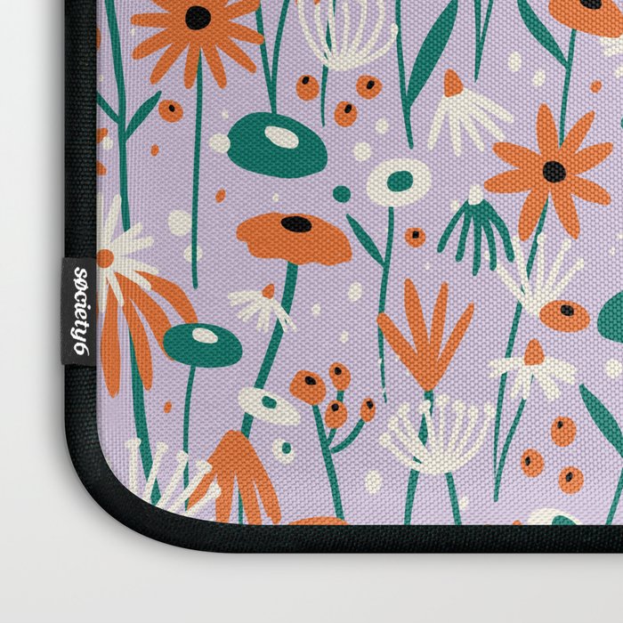 Lilac Wildflower Collection Laptop Sleeve Gallery Image 3