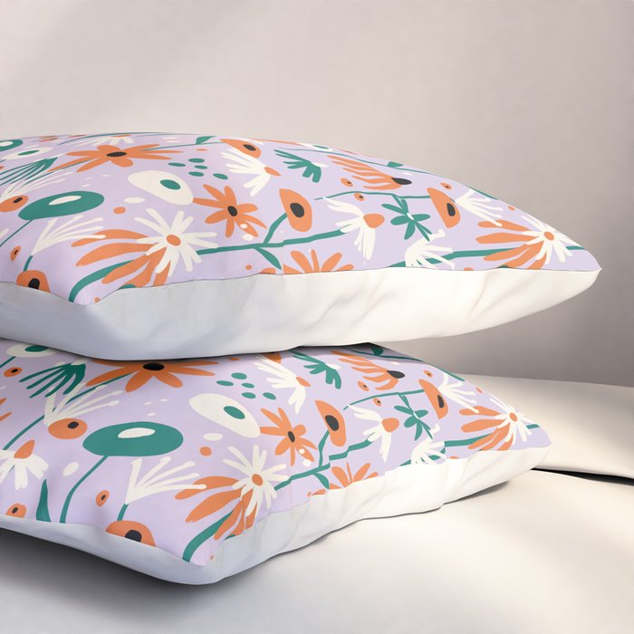Lilac Wildflower Collection Pillow Sham Gallery Image 3
