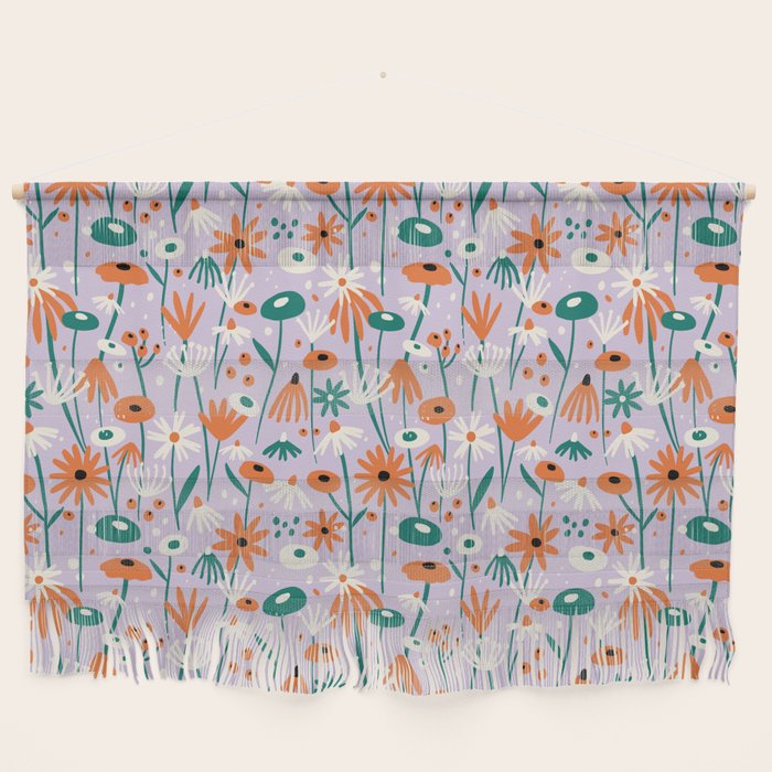 Lilac Wildflower Collection Wall Hanging Gallery Image 1