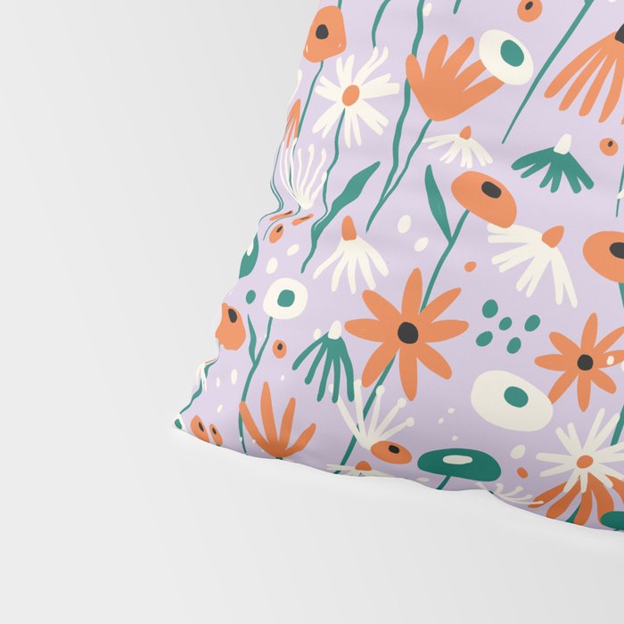 Lilac Wildflower Collection Pillow Sham Gallery Image 4