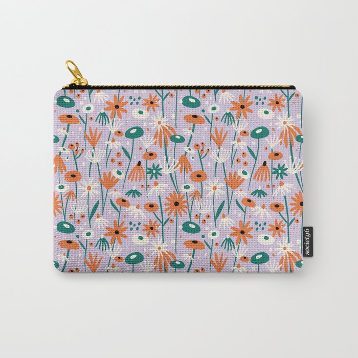 Lilac Wildflower Collection Carry All Pouch Gallery Image 1