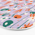 Lilac Wildflower Collection Bath Mat Gallery Image 3