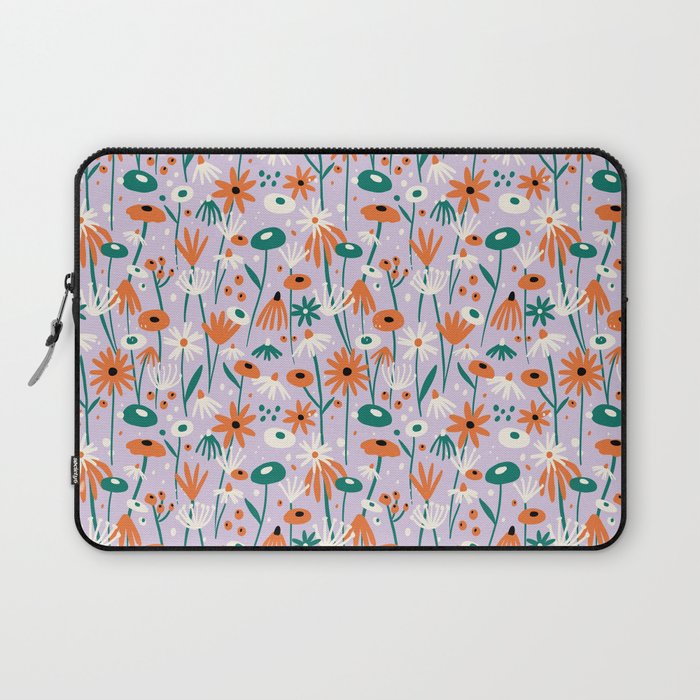 Lilac Wildflower Collection Laptop Sleeve Gallery Image 1