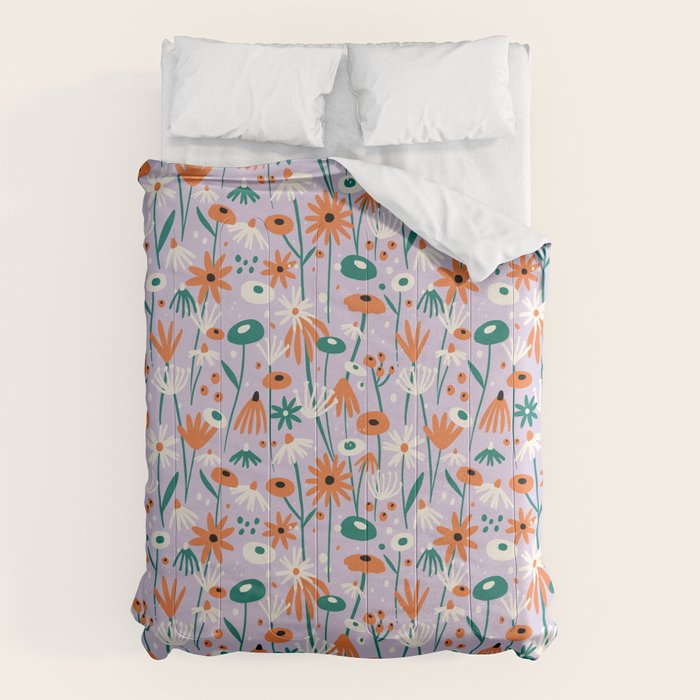 Lilac Wildflower Collection Comforter Gallery Image 6