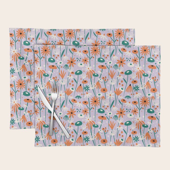 Lilac Wildflower Collection Placemat Gallery Image 1