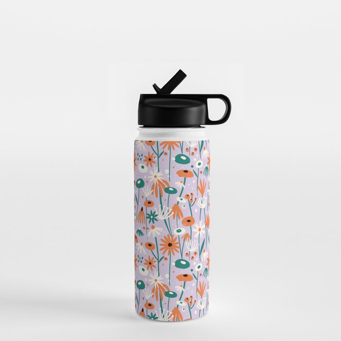 Lilac Wildflower Collection Water Bottle Gallery Image 1