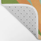 Colorful Agave Painted Cactus Illustration Bath Mat Gallery Image 2