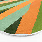 Colorful Agave Painted Cactus Illustration Bath Mat Gallery Image 3