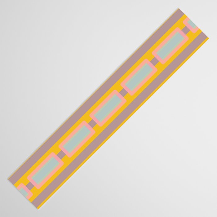 Yellow Geo Fun Table Runner Gallery Image 3