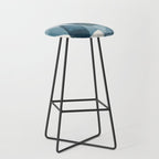 Rectangular Shapes Blue Geometric Abstract Stool Gallery Image 1