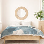 Rectangular Shapes Blue Geometric Abstract Duvet Cover Gallery Image 3