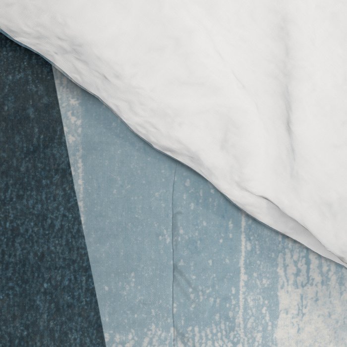 Rectangular Shapes Blue Geometric Abstract Comforter Gallery Image 4