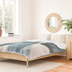 Rectangular Shapes Blue Geometric Abstract Duvet Cover Gallery Image 2